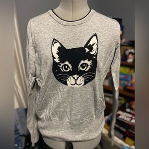 Grey GAP cat sweater size M